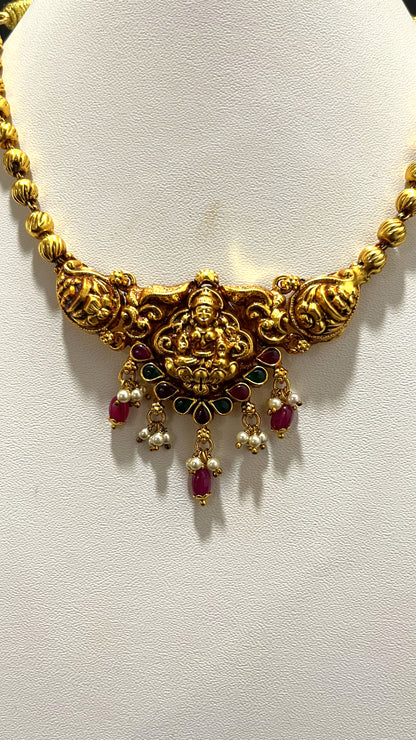 Saravana Jewellers 16.6gms SILVER NECKLACE 916 Nakshi