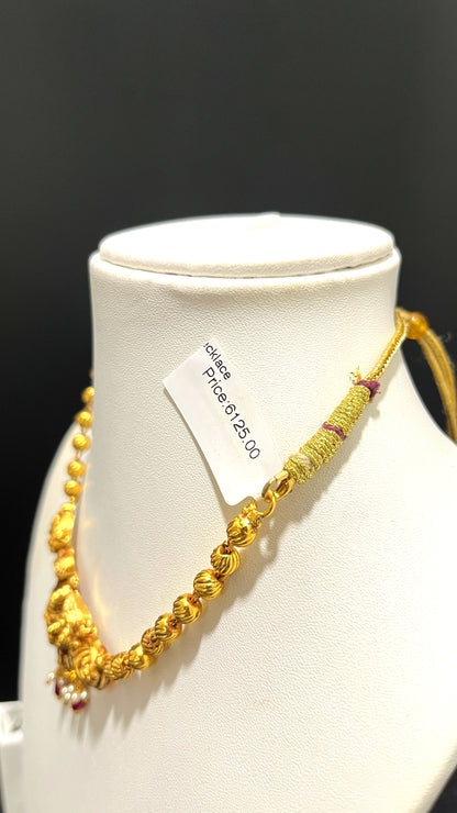 Saravana Jewellers 16.6gms SILVER NECKLACE 916 Nakshi