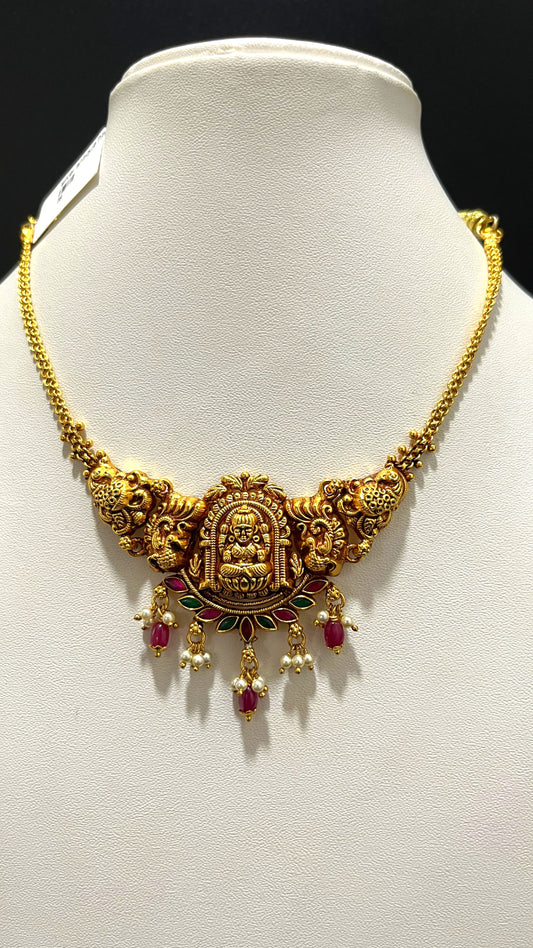 Saravana Jewellers 16.6gms SILVER NECKLACE 916 Nakshi