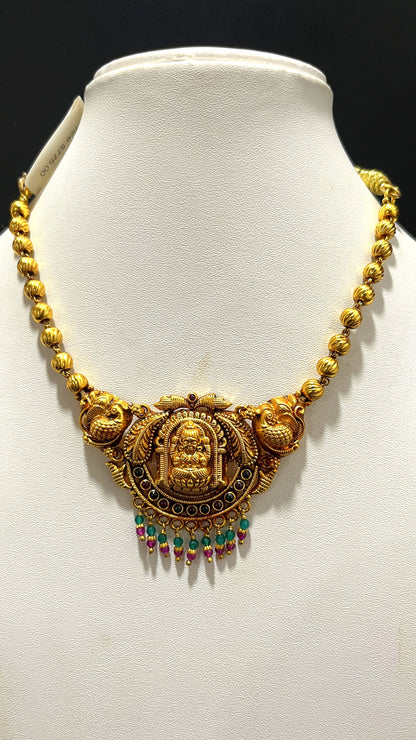 Saravana Jewellers 15.7gms SILVER NECKLACE 916 Nakshi