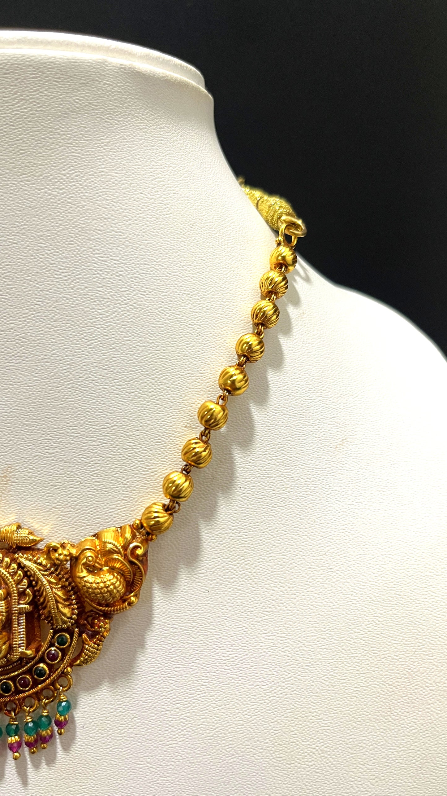 Saravana Jewellers 15.7gms SILVER NECKLACE 916 Nakshi