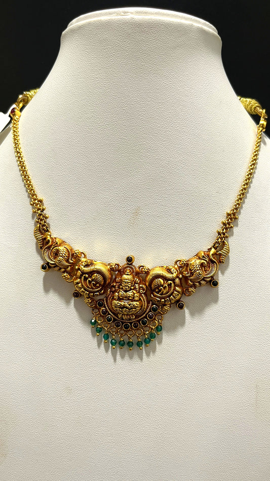 Saravana Jewellers 14.4gms SILVER NECKLACE 916 Nakshi