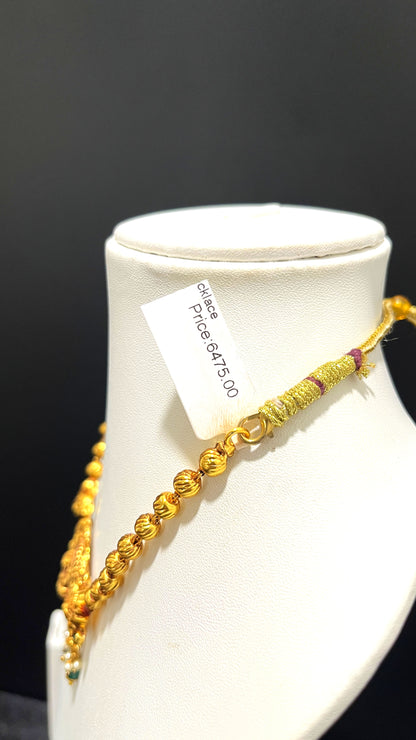 Saravana Jewellers 16.8gms SILVER NECKLACE 916 Nakshi