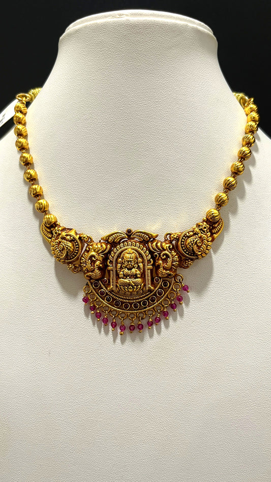 Saravana Jewellers 16.9gms SILVER NECKLACE 916 Nakshi