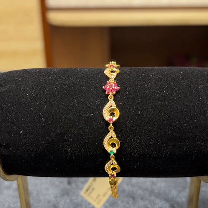 Chennai Shopping Mall 6.866gms Bracelets 22K Yellow Gold