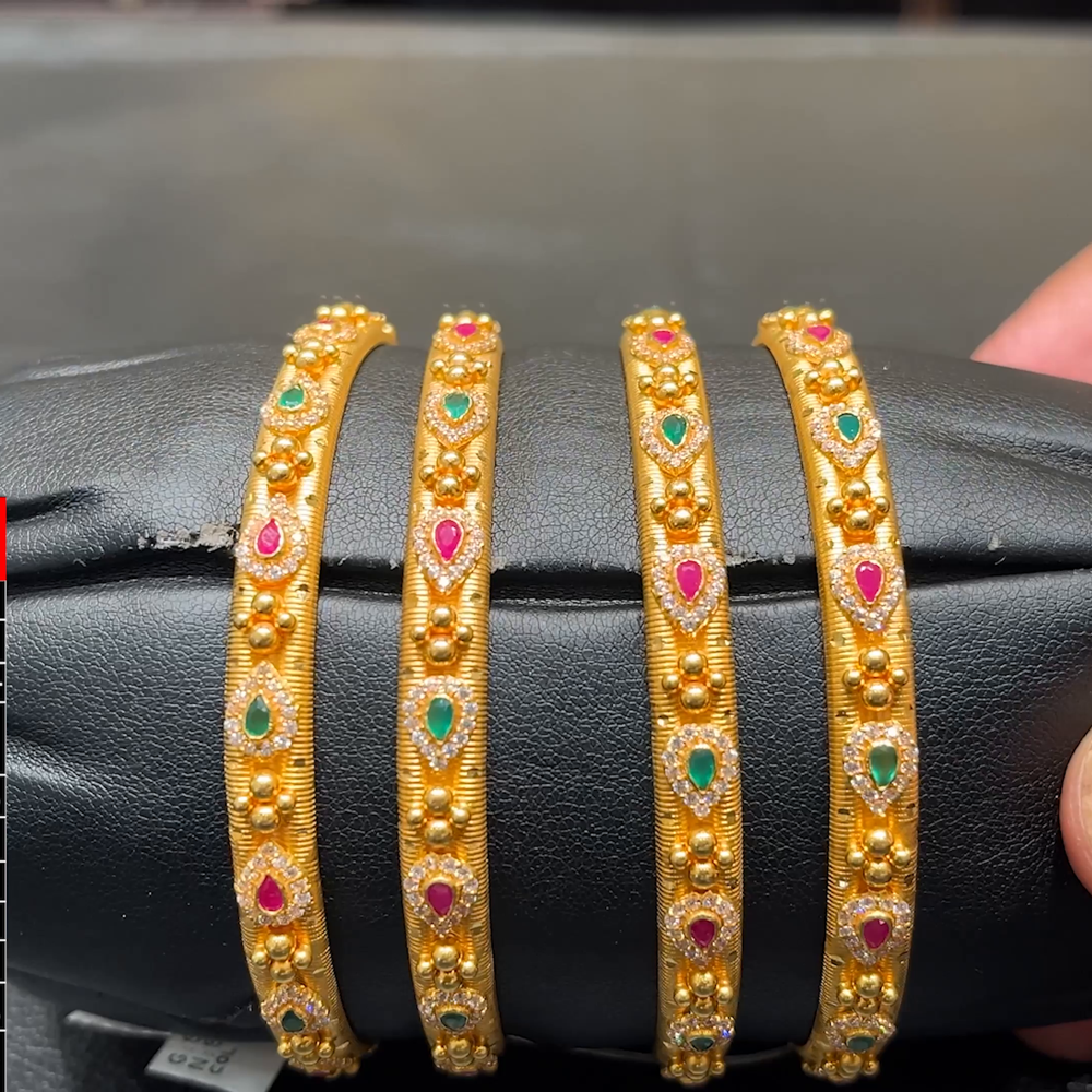 SOUTH INDIA 52.359gms BANGLES 22K Yellow Gold