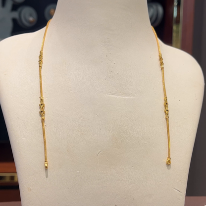 Anu Jewellers 7.93gms SHORT BLACK BEADS 22K Yellow Gold