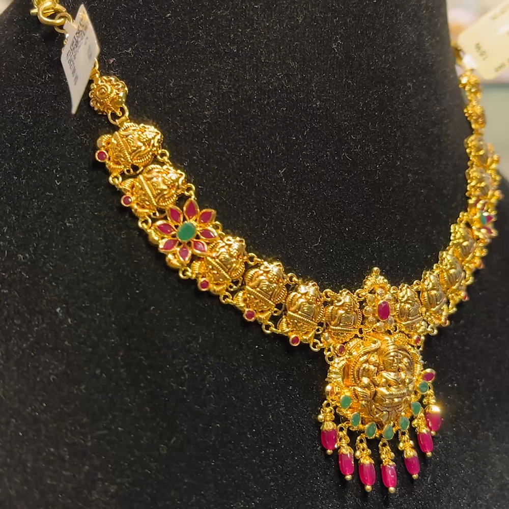 Anu Jewellers 12.948gms NECKLACE 22K Yellow Gold