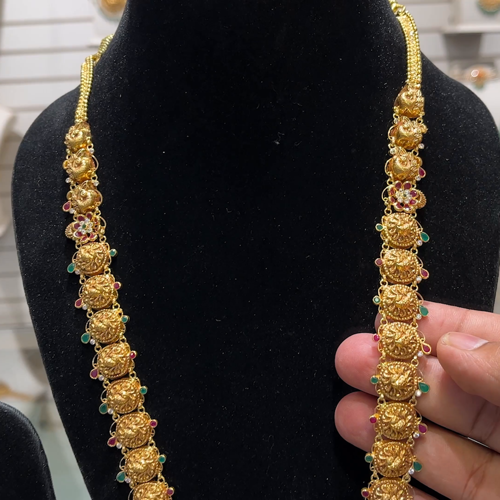 SOUTH INDIA 41.51gms HARAMS 22K Yellow Gold