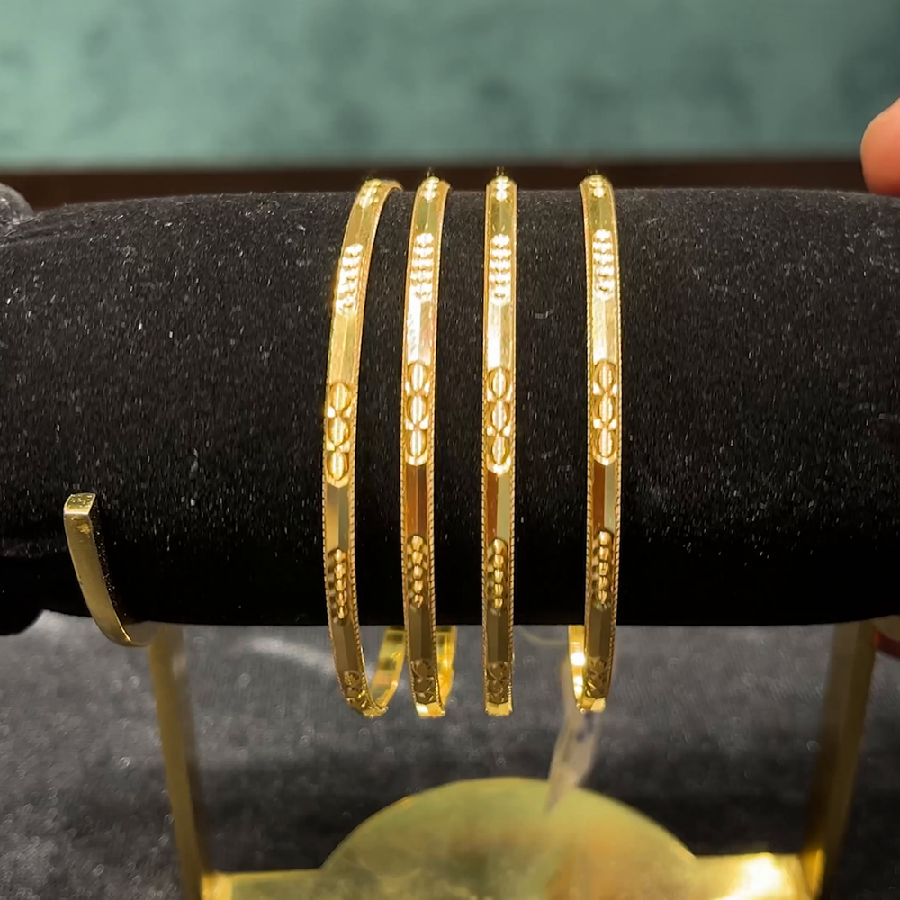 CMR 44.634gms BANGLES 22K Yellow Gold