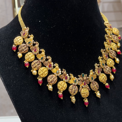 SOUTH INDIA 36.49gms NECKLACE 22K Yellow Gold