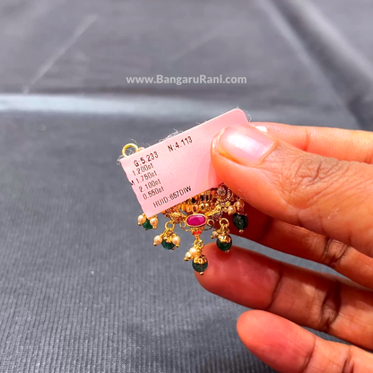 Anu Jewellers 4.113gms Pendent 22K Yellow Gold