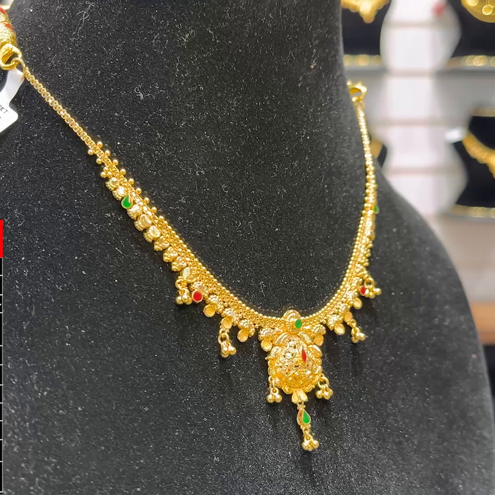 SOUTH INDIA 9.262gms NECKLACE 22K Yellow Gold