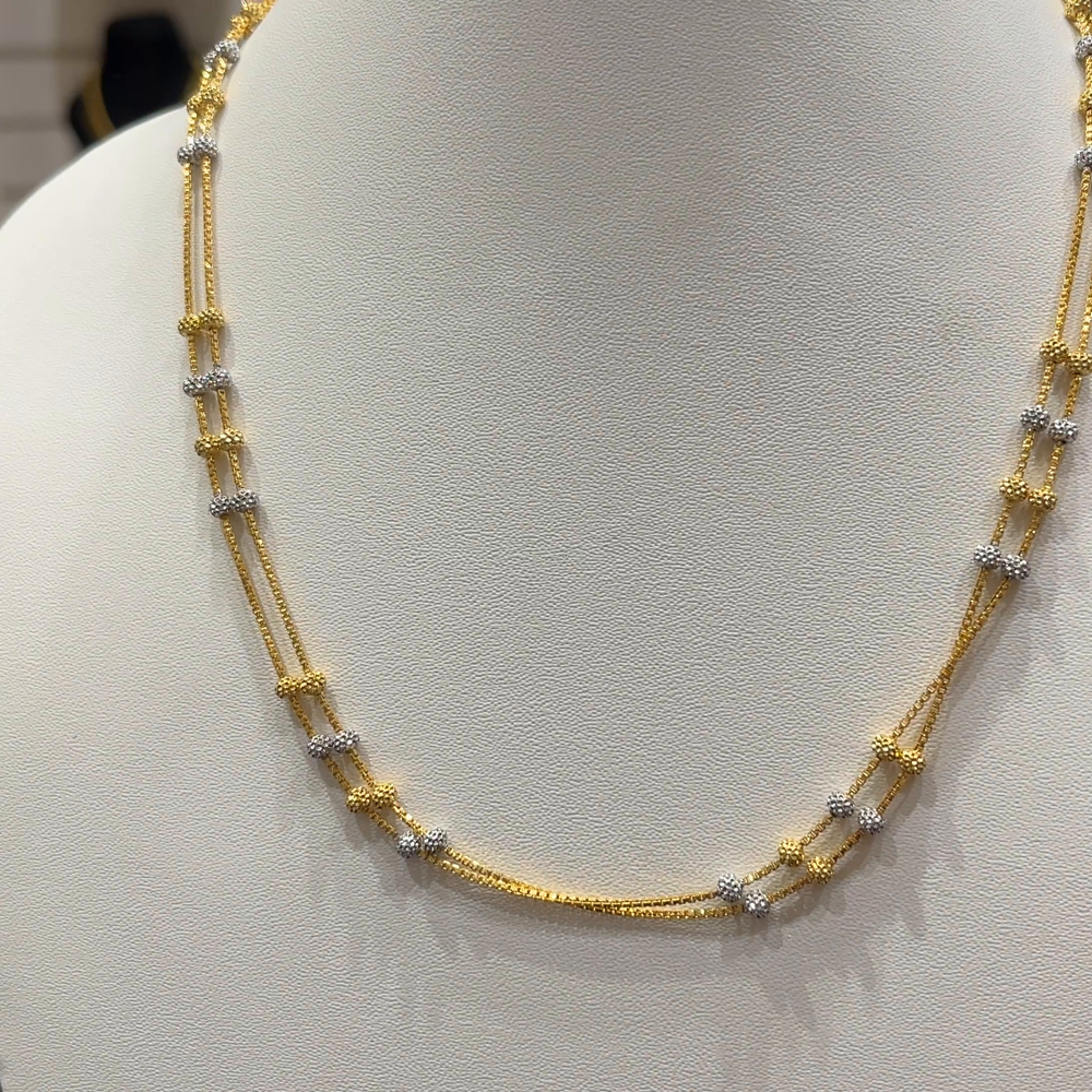 RS BROTHERS 14.347gms CHAINS 22K Yellow Gold