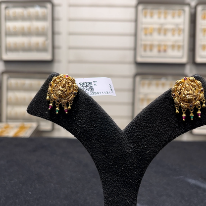 SOUTH INDIA 5.473gms EARRINGS 22K Yellow Gold