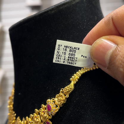 SOUTH INDIA 15.685gms NECKLACE 22K Yellow Gold