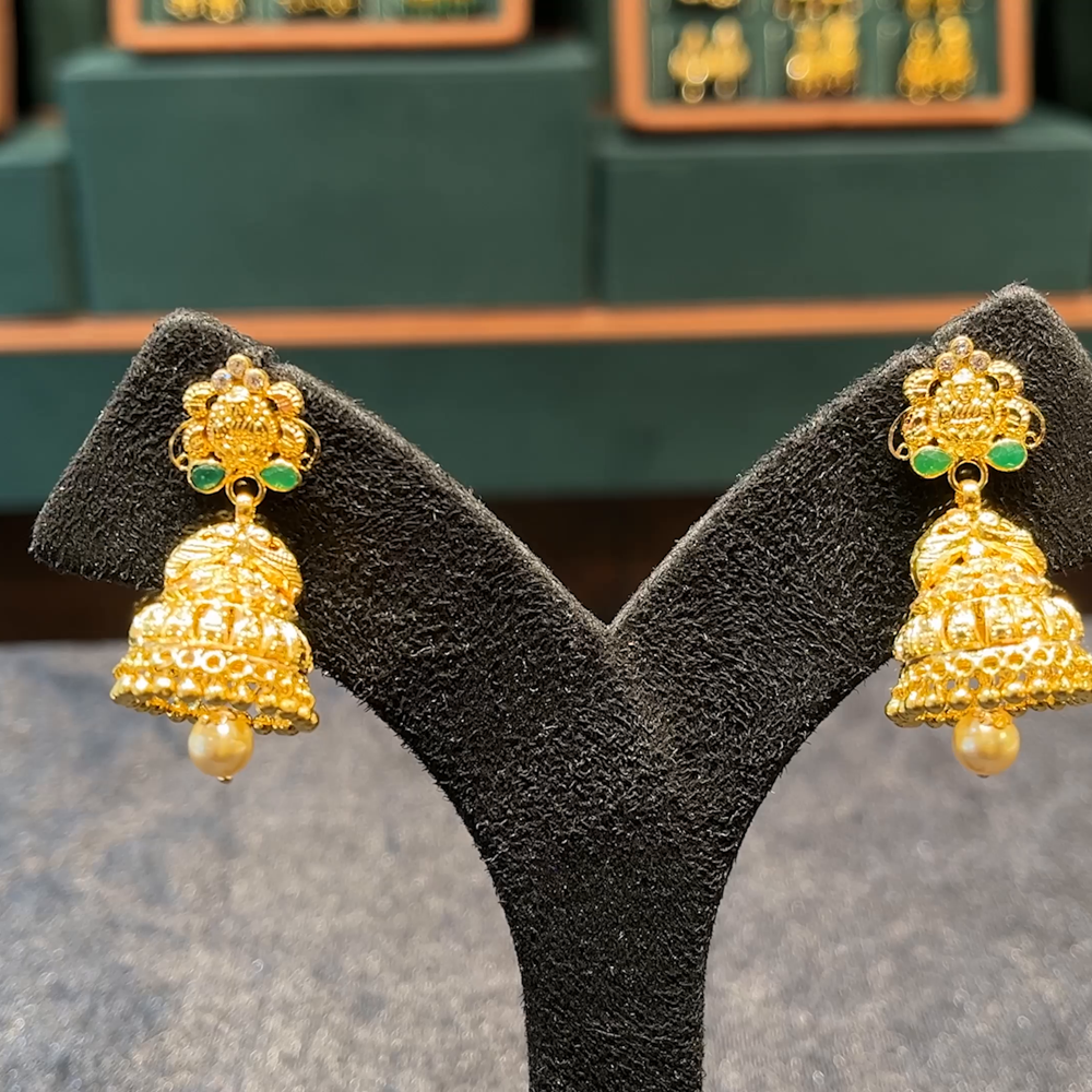 CMR 10.123gms EARRINGS 22K Yellow Gold