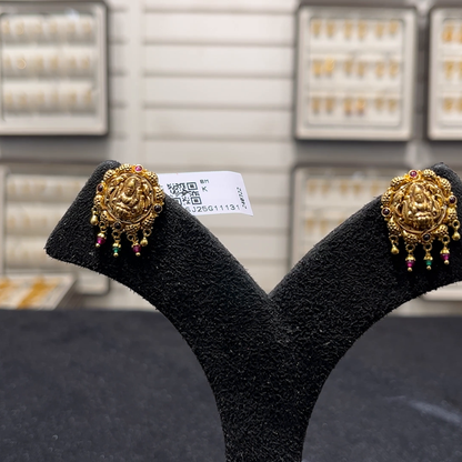 SOUTH INDIA 5.473gms EARRINGS 22K Yellow Gold