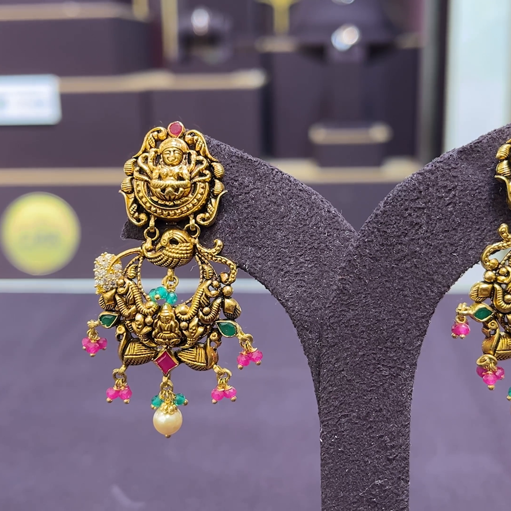 CMR 12.396gms EARRINGS 22K Yellow Gold