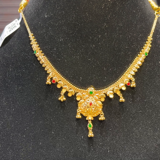 SOUTH INDIA 9.262gms NECKLACE 22K Yellow Gold