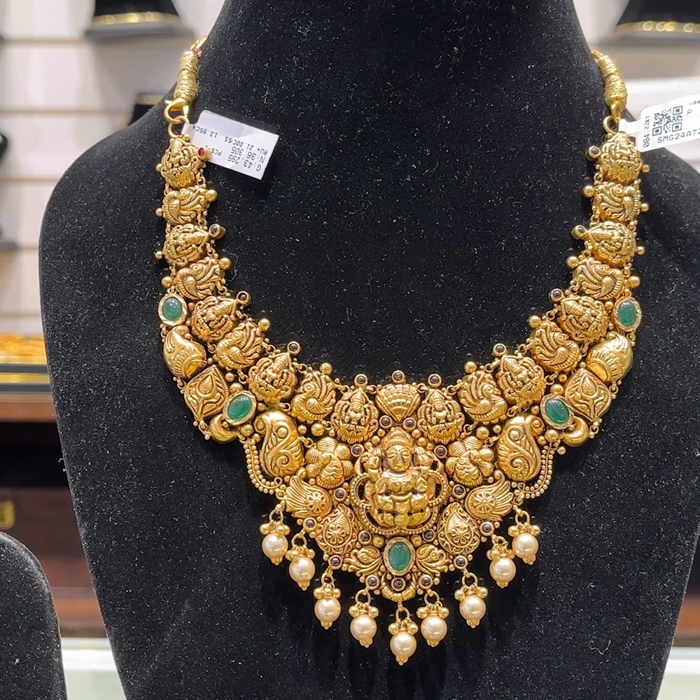 SOUTH INDIA 36.305gms NECKLACE 22K Yellow Gold