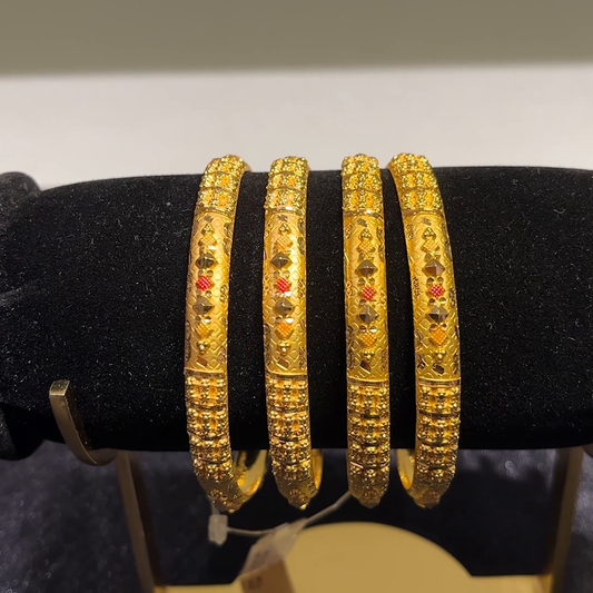 CMR 38.67gms BANGLES 22K Yellow Gold