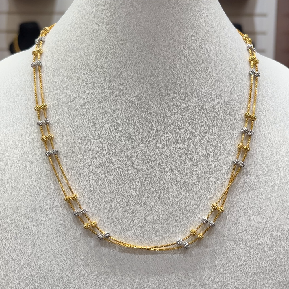 RS BROTHERS 14.347gms CHAINS 22K Yellow Gold