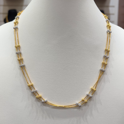 RS BROTHERS 14.347gms CHAINS 22K Yellow Gold