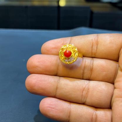 SOUTH INDIA 3.269gms Ring 22K Yellow Gold