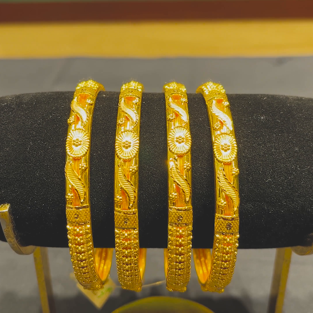 CMR 48.595gms BANGLES 22K Yellow Gold