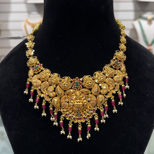 SOUTH INDIA 21.344gms NECKLACE 22K Yellow Gold