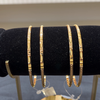 Anu Jewellers 21.79gms BANGLES 22K Yellow Gold