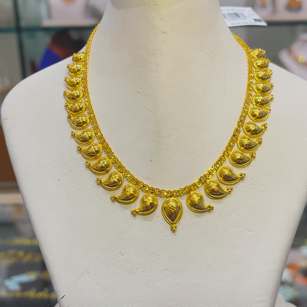 Anu Jewellers 12.237gms NECKLACE 22K Yellow Gold