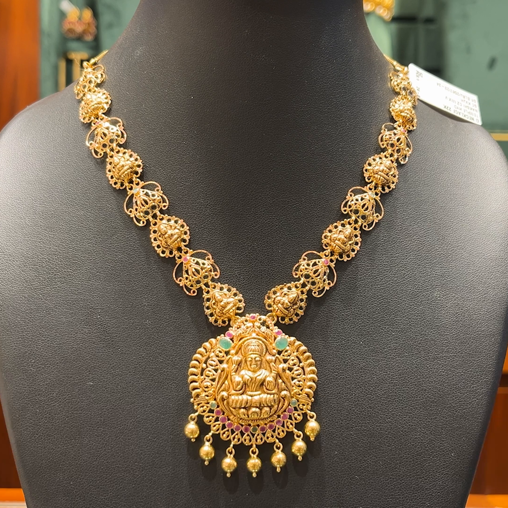 Chennai Shopping Mall 26.7gms NECKLACE 22K Antique