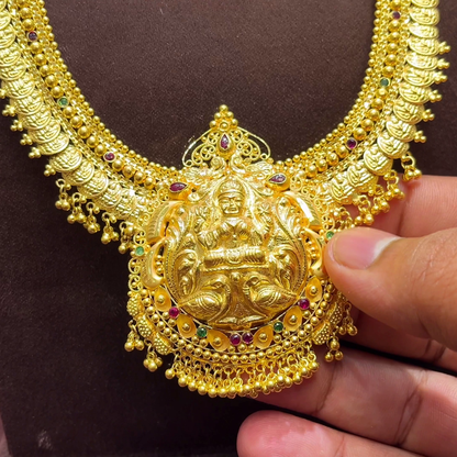 SwarnaKanchi 62.901gms HARAMS 22K Yellow Gold