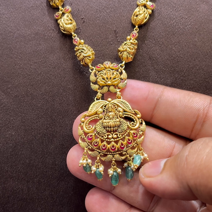 SwarnaKanchi 20.398gms HARAMS 22K Yellow Gold