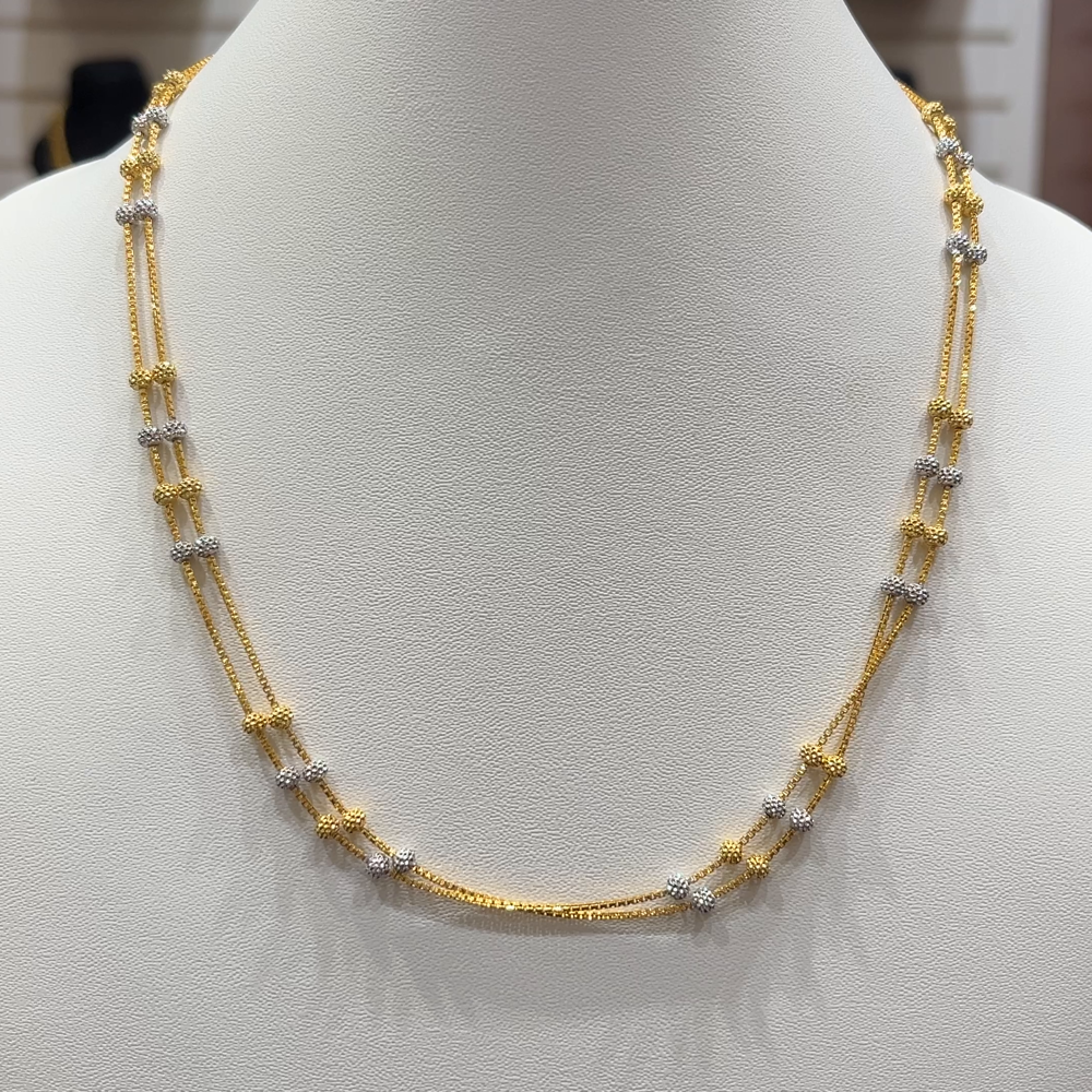 RS BROTHERS 14.347gms CHAINS 22K Yellow Gold