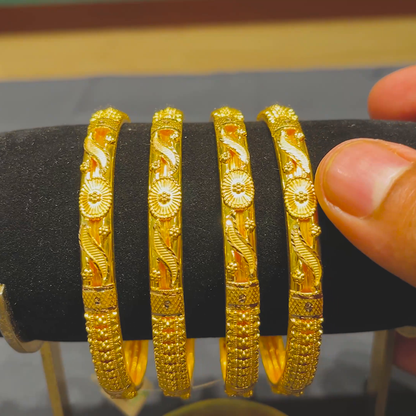 CMR 48.595gms BANGLES 22K Yellow Gold