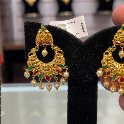 SOUTH INDIA 8.74gms EARRINGS 22K Yellow Gold