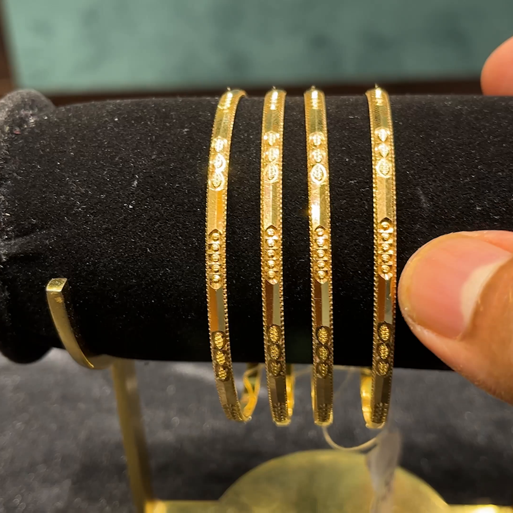 Gold Bangle Simple Bala Design In Gold Gold Churi Gold Ruli Bala