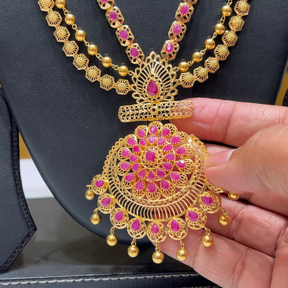 MUKUNDA JEWELLERS 74.921gms HARAMS 22K Yellow Gold