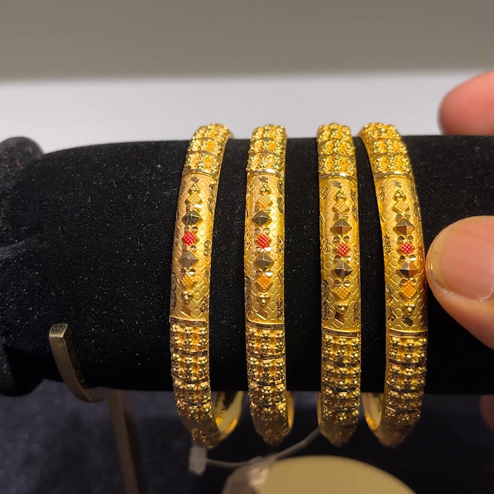 CMR 38.67gms BANGLES 22K Yellow Gold