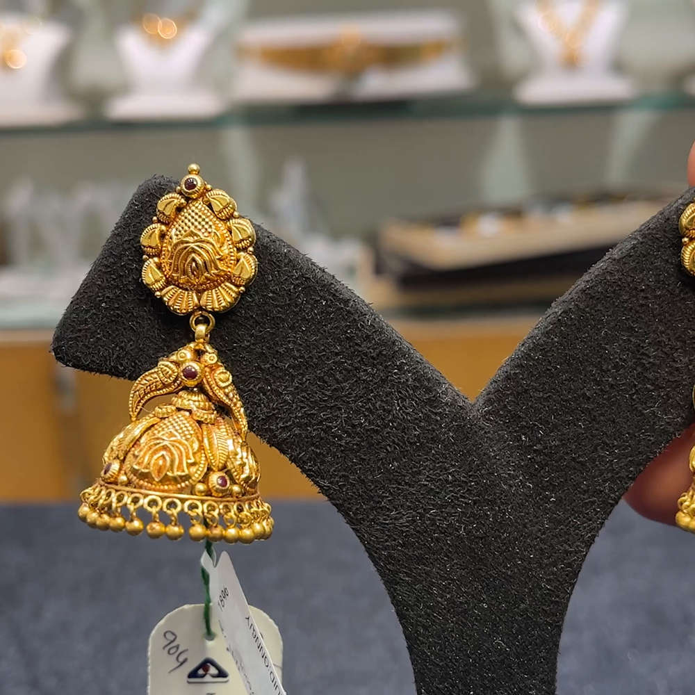 Anu Jewellers 11.726gms EARRINGS 22K Yellow Gold