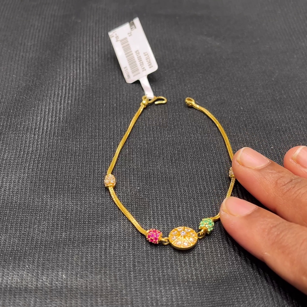 Anu Jewellers 4.992gms Bracelets 22K Yellow Gold