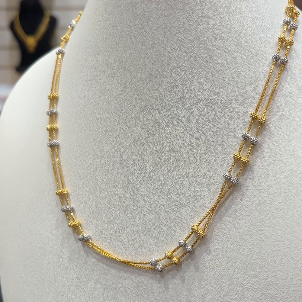 RS BROTHERS 14.347gms CHAINS 22K Yellow Gold