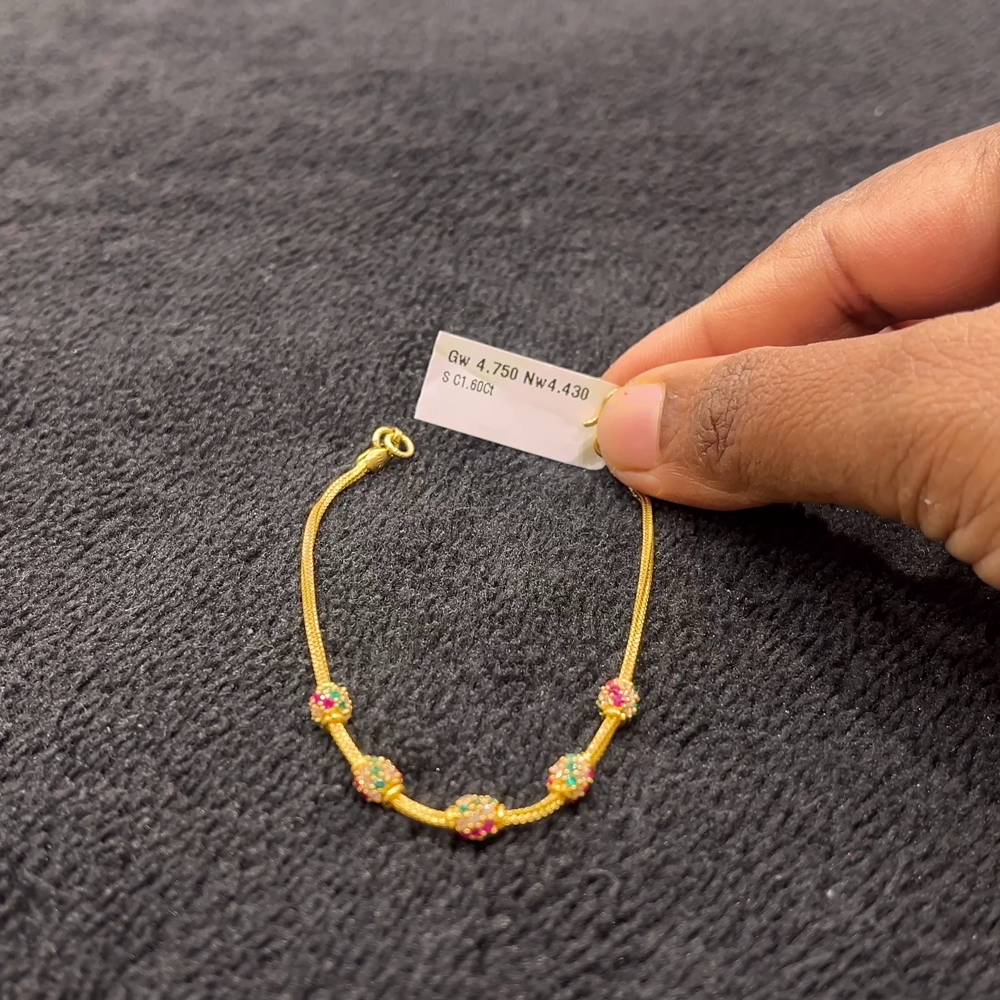 CHANDANA Brothers 4.43gms BANGLES 22K Yellow Gold