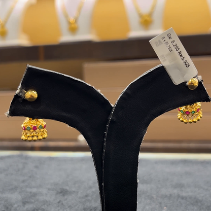 CHANDANA Brothers 5.935gms EARRINGS 22K Yellow Gold