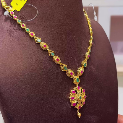 SwarnaKanchi 13.319gms NECKLACE 22K Yellow Gold