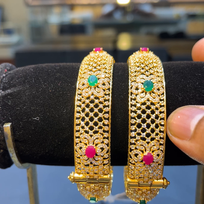 SOUTH INDIA 61.254gms BANGLES 22K Yellow Gold