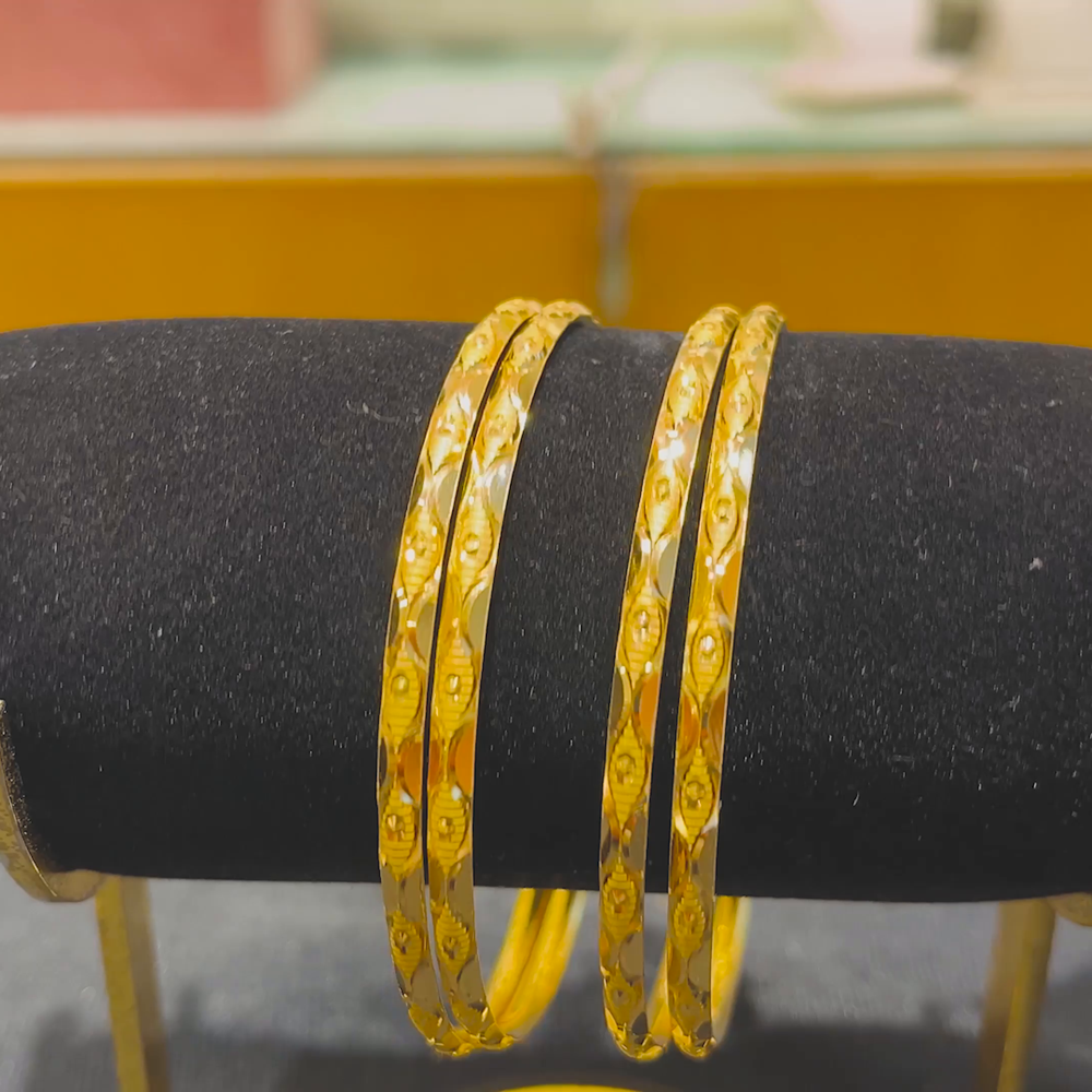 Anu Jewellers 12.195gms BANGLES 22K Yellow Gold